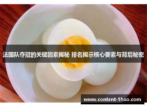 法国队夺冠的关键因素揭秘 排名揭示核心要素与背后秘密