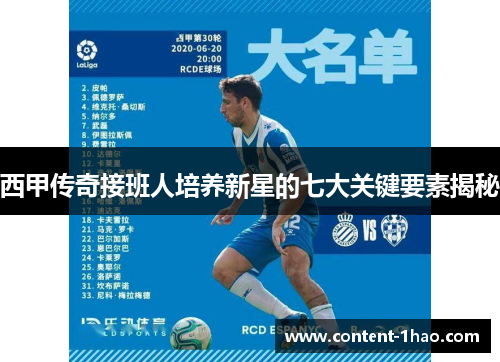 西甲传奇接班人培养新星的七大关键要素揭秘 西甲传奇接班人培养新星的七大关键要素揭秘
